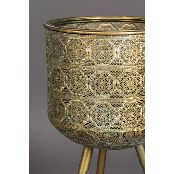 Vtwonen Dutchbone Botanique Bloempot L - Goud
