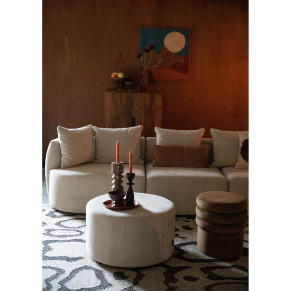 Vtwonen Dutchbone Rocca Poef Latte