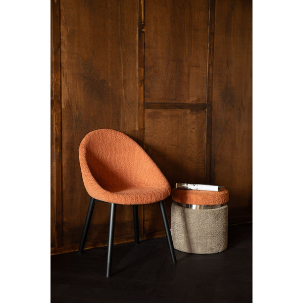 Vtwonen Dutchbone Sen Poef Brown Orange - Bruin