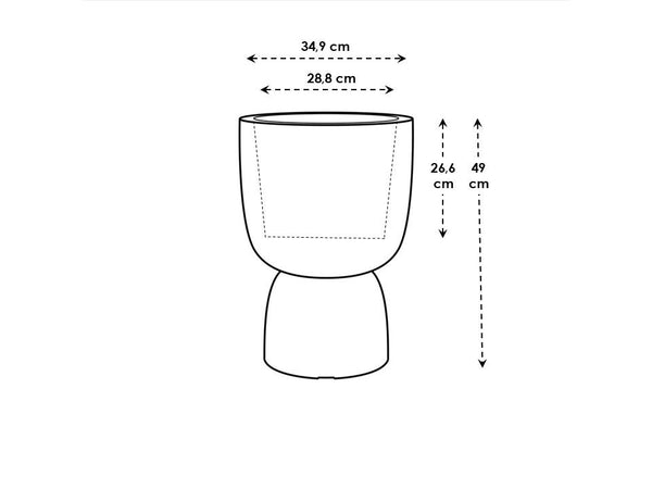 Vtwonen Elho Amber Coupe Wit - Ø35cm