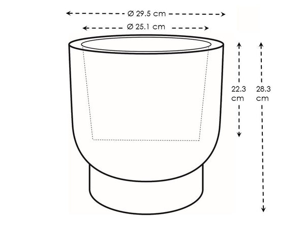 Vtwonen Elho Amber Grail Bruin - Ø30cm