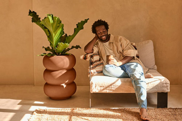 Vtwonen Elho Amber Roll High Bruin - Ø43cm