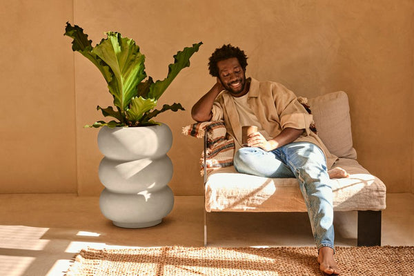 Vtwonen Elho Amber Roll High Wit - Ø43cm