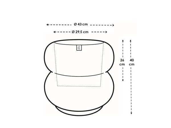 Vtwonen Elho Amber Roll Low Beige - Ø43cm