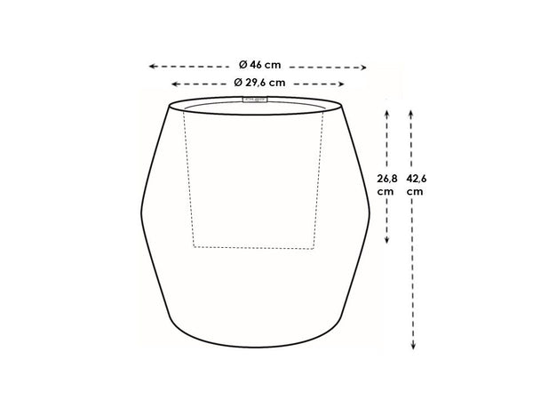 Vtwonen Elho June Split Low Paars - Ø46cm