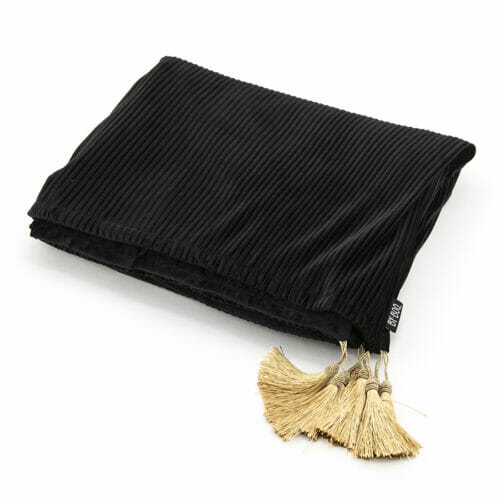 vtwonen FurniLux Deken Royalty – Zwart - 170x140x1cm