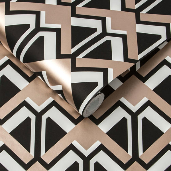 Vtwonen Graham & Brown Vliesbehang Beau Gatsby Zwart