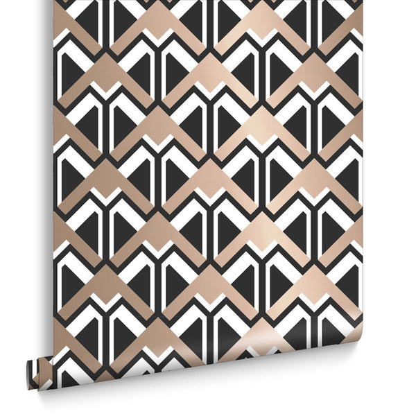 vtwonen Graham & Brown vliesbehang Beau Gatsby zwart