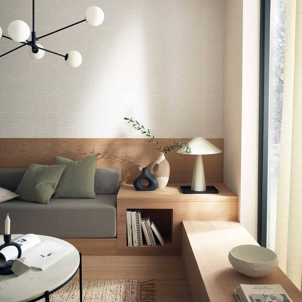 Vtwonen Graham & Brown Vliesbehang Centra White Wit