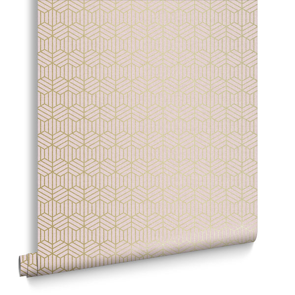 vtwonen Graham & Brown vliesbehang Echo Quartz Goud