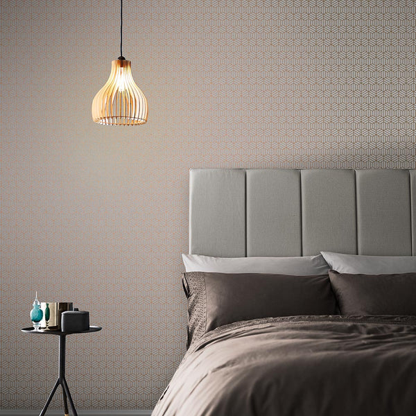 Vtwonen Graham & Brown Vliesbehang Echo Stone Grijs