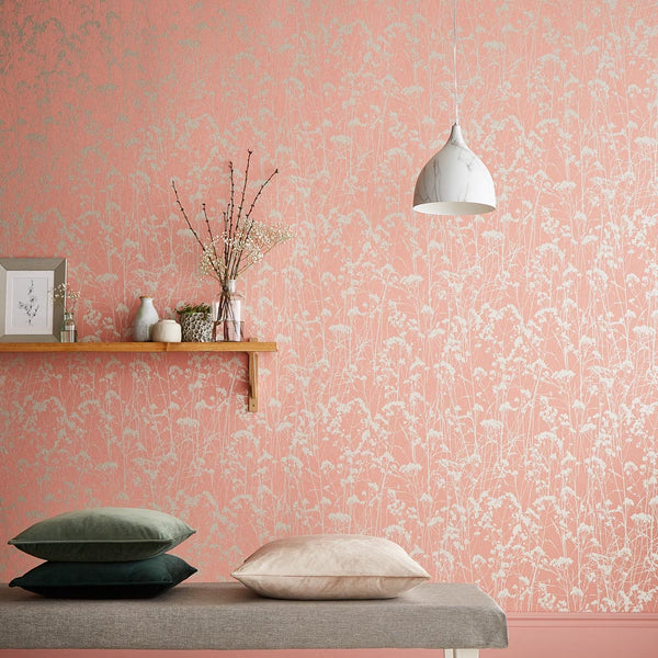 Vtwonen Graham & Brown Vliesbehang Grace Coral Roze