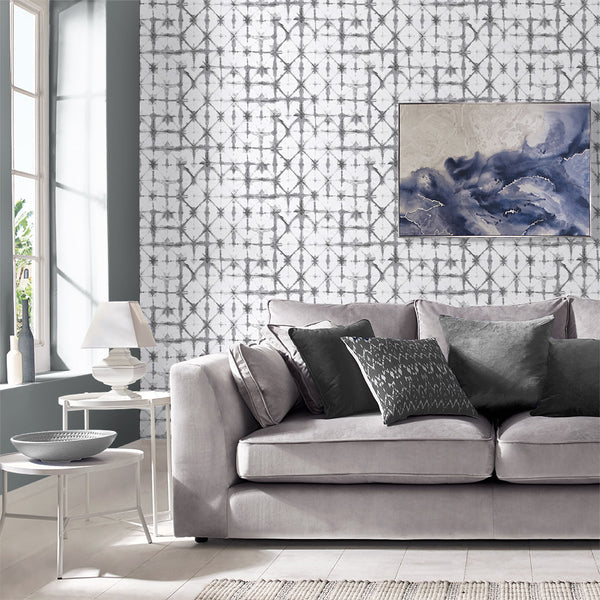 Vtwonen Graham & Brown Vliesbehang Indigo Grey Grijs