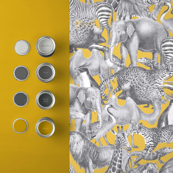 Vtwonen Graham & Brown Vliesbehang Kingdom Lion Geel