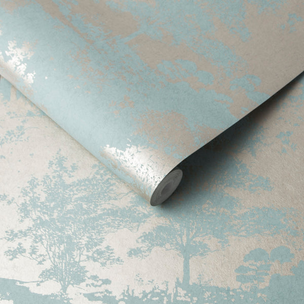 Vtwonen Graham & Brown Vliesbehang Meadow Dusk Blauw