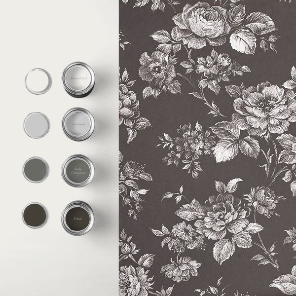 Vtwonen Graham & Brown Vliesbehang Muse Noir Grijs