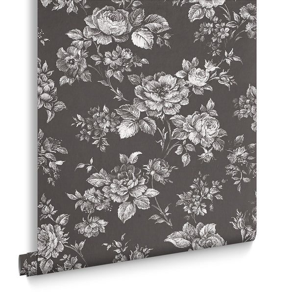 vtwonen Graham & Brown vliesbehang Muse Noir grijs