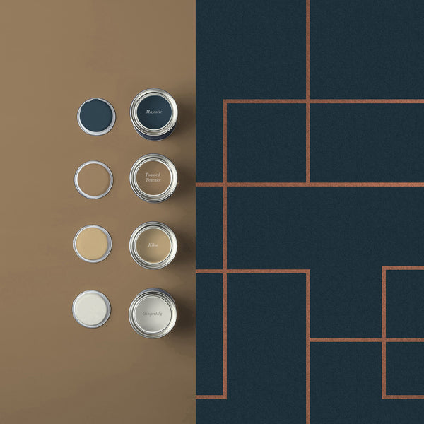 Vtwonen Graham & Brown Vliesbehang Primo Navy Blauw