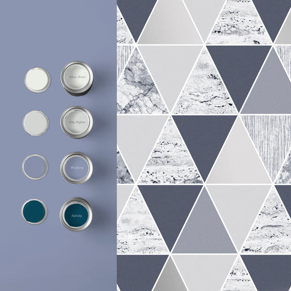 Vtwonen Graham & Brown Vliesbehang Reflections Blauw