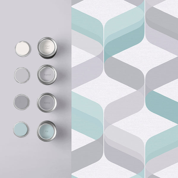 Vtwonen Graham & Brown Vliesbehang Retro Aqua Groen