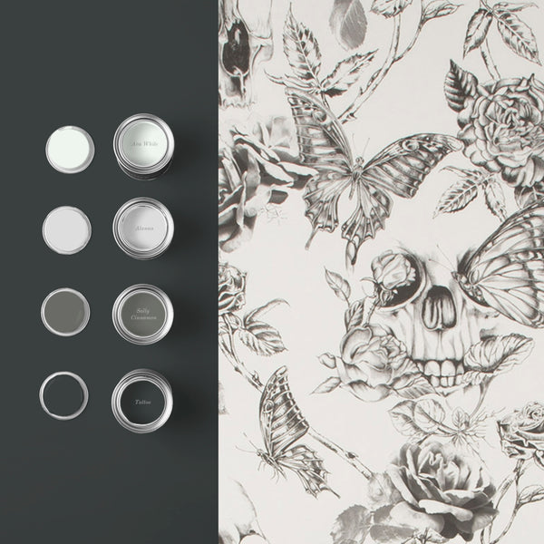 Vtwonen Graham & Brown Vliesbehang Skull Roses