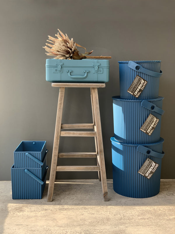 Vtwonen Hachiman Trunk Story Opbergdoos - M - Blauw