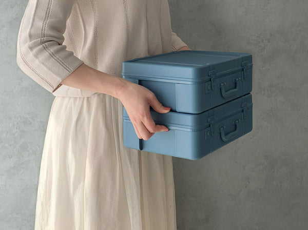 Vtwonen Hachiman Trunk Story Opbergdoos - S - Blauw