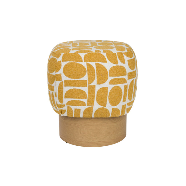 vtwonen Housecraft Living Cyril Poef/ Krukje Geel