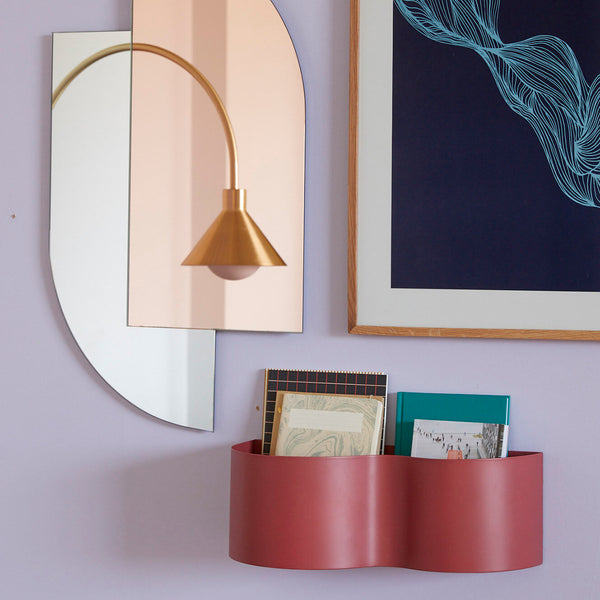 Vtwonen Hübsch Bloempot Wave - Ijzer - 40x16xh14cm