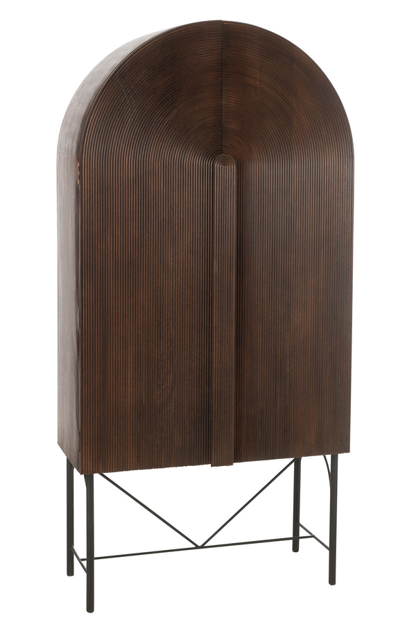 vtwonen J-Line rek Aura Mango - hout/metaal - bruin