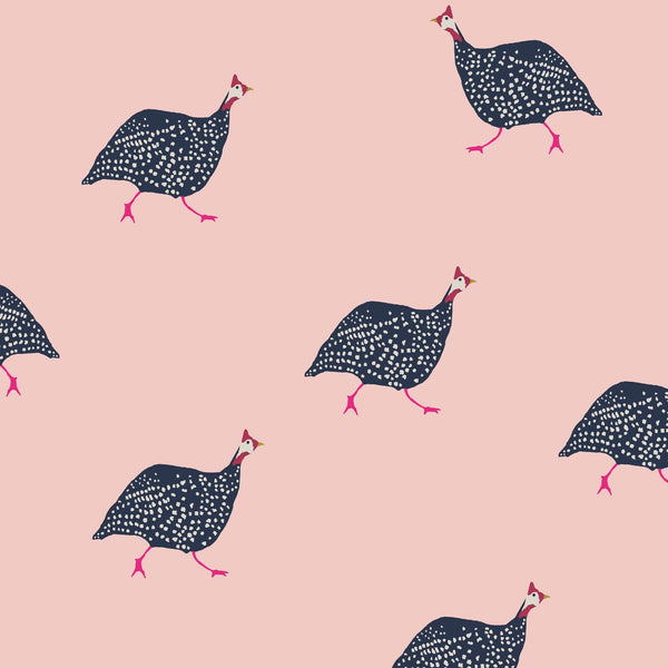 vtwonen Joules vliesbehang Guinea Fowl Blush vtwonen Joules vliesbehang Guinea Fowl Blush
