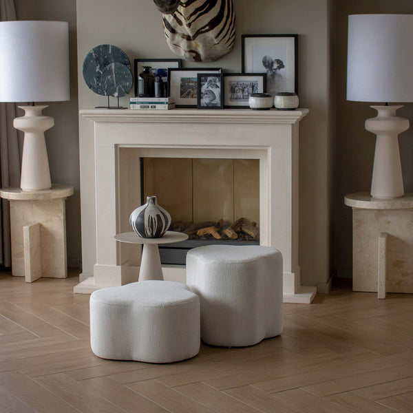 Vtwonen Kick Poef Mira - Wit