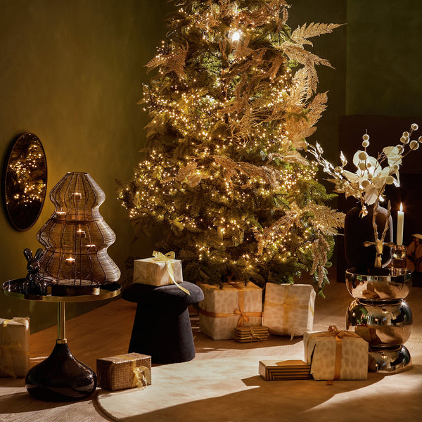 Vtwonen Leitmotiv Poef Mushroom - Zwart - Ø39.5cm