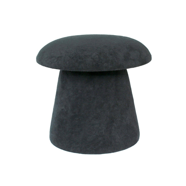 vtwonen Leitmotiv poef Mushroom - zwart - Ø39.5cm