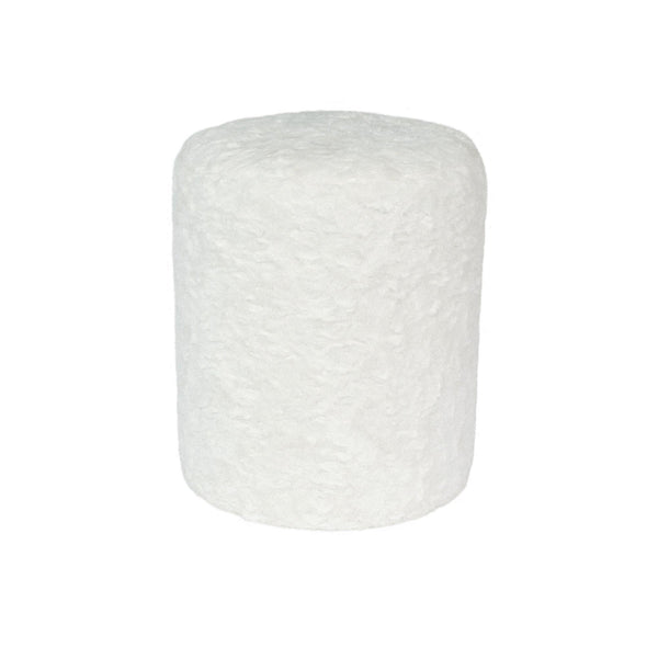 vtwonen Leitmotiv poef Tierno - wit - Ø36cm