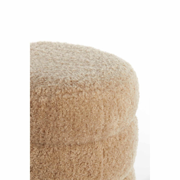 Vtwonen Light & Living Poef Jobbi - Bruin - Ø40cm