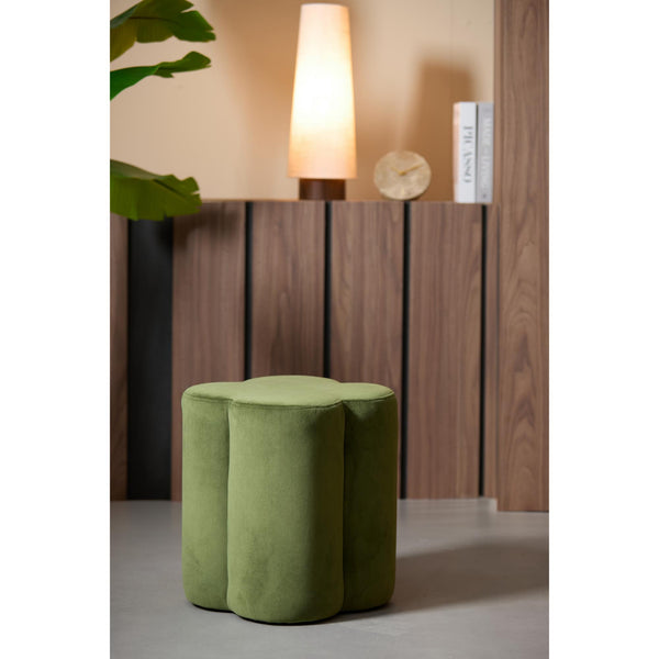 Vtwonen Light & Living Poef Nalani - Groen - 38x38x45cm