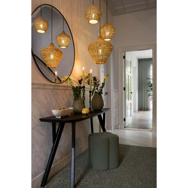 Vtwonen Light & Living Poef Nalani - Groen - 38x38x45cm