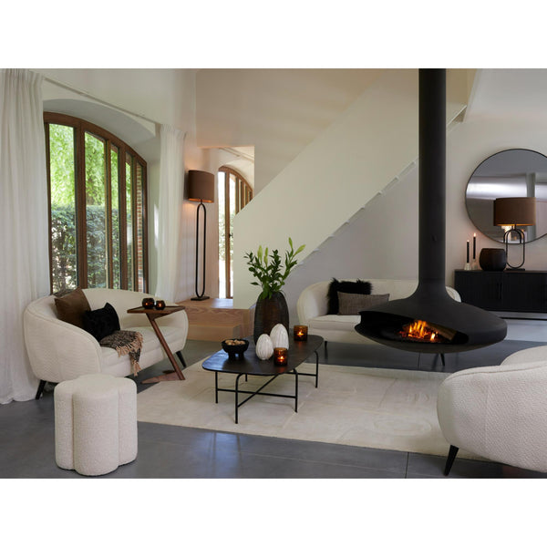 Vtwonen Light & Living Poef Nalani - Wit - 38x38x45cm