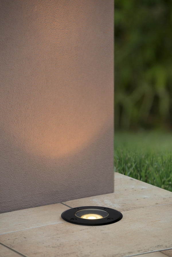 vtwonen Lucide grondspot BILTIN - 1xGU10 - Zwart