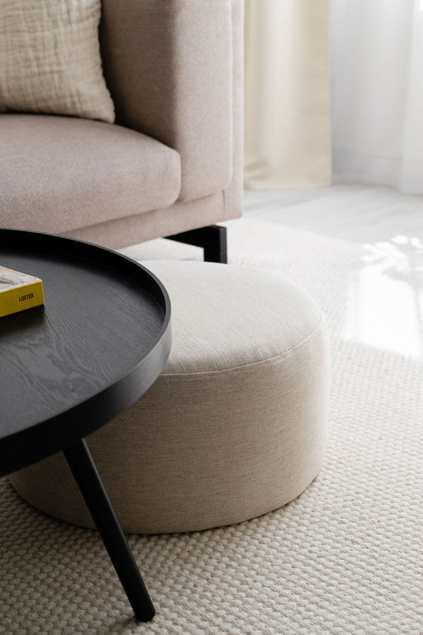 Vtwonen Noo.ma FOLK Poef - Cream Beige