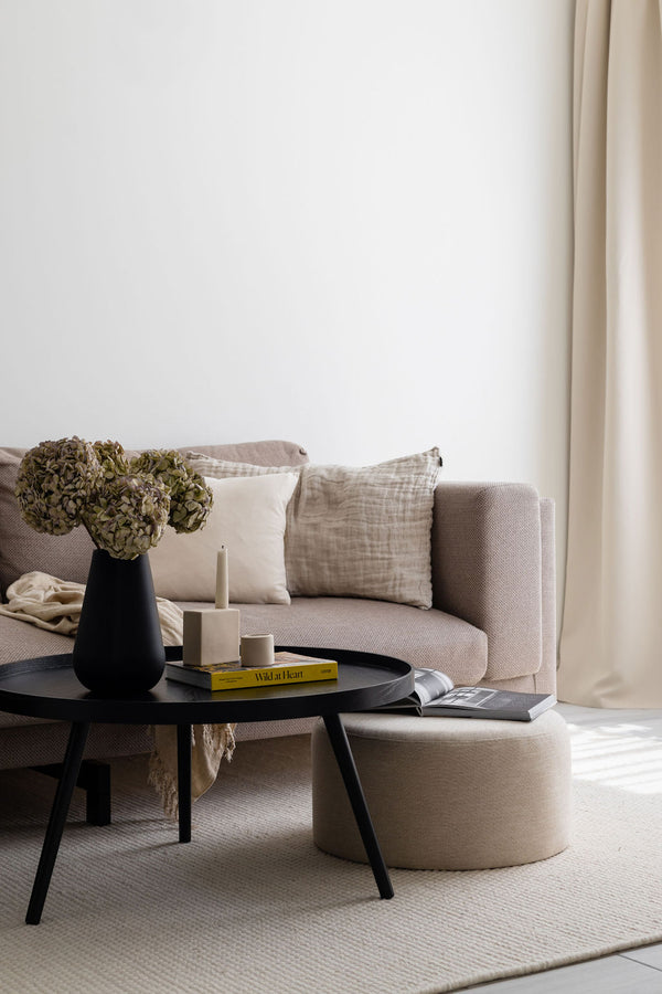 Vtwonen Noo.ma FOLK Poef - Cream Beige