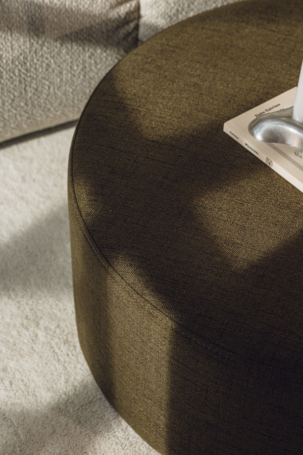 Vtwonen Noo.ma FOLK Poef - Italian Olive