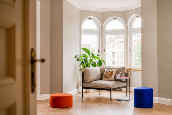 Vtwonen Noo.ma FOLK Poef - Terracotta Wool