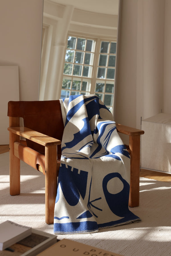 Vtwonen Noo.ma LINO Katoenen Deken - Blueberry Pie