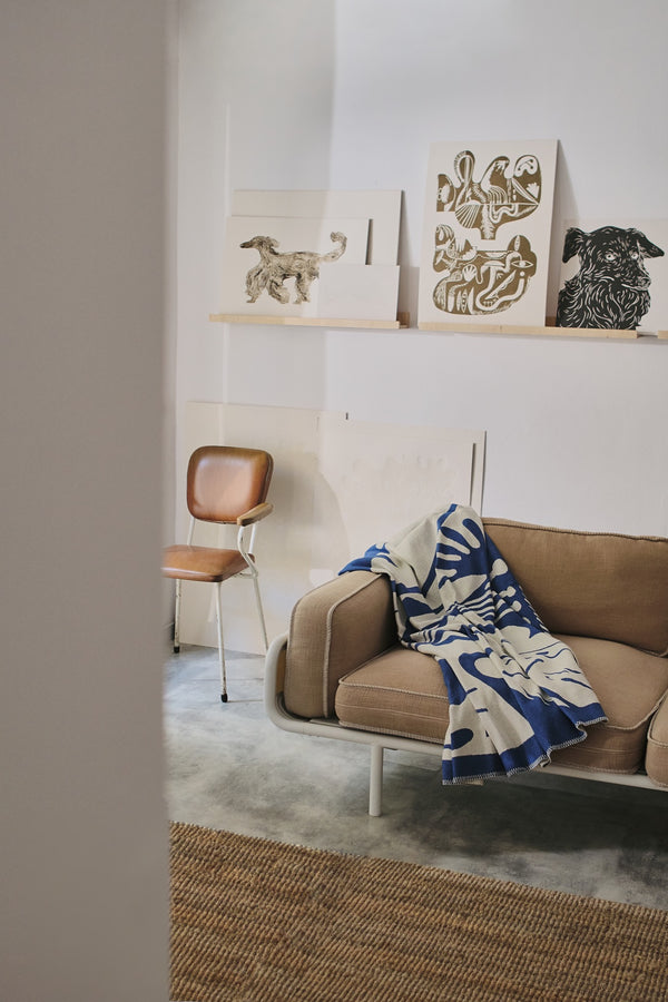 Vtwonen Noo.ma LINO Katoenen Deken - Blueberry Pie