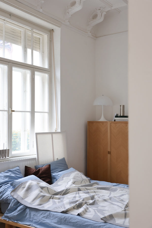 Vtwonen Noo.ma LINO Katoenen Deken - Light Grey