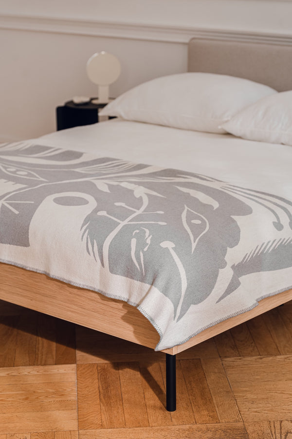 Vtwonen Noo.ma LINO Katoenen Deken - Light Grey