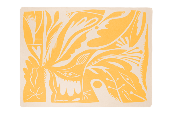 vtwonen noo.ma LINO Katoenen deken - Yellow Mellow