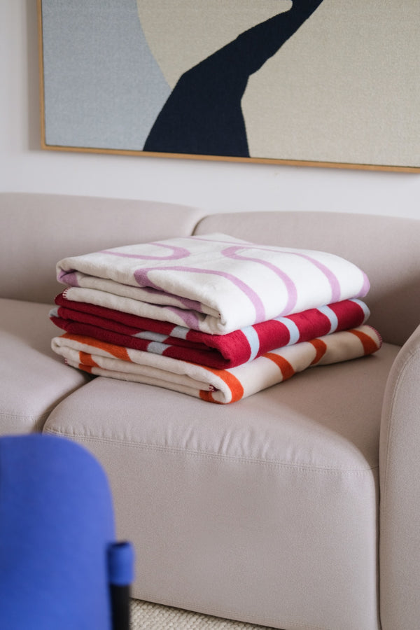 Vtwonen Noo.ma SWIRL Katoenen Deken - Lilac Fluff